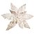 Poinsétia Decorativa - Champanhe Glitter - 30cm - 1 unidade - Rizzo - Imagem 1