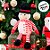 Boneco de Neve de Pelúcia Listrado - 40cm - 1 unidade - Rizzo - Imagem 4