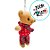 Chaveiro Urso de Pelúcia - Roupa Vermelha - 12cm - 1 unidade - Rizzo - Imagem 3