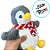 Pinguim com Cachecol Pequeno de Pelúcia - 21cm - 1 unidade - Rizzo - Imagem 3