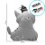 Gato de Pelúcia - 27cm - 1 unidade - Rizzo - Imagem 2