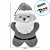 Papai Noel de Pelúcia - 20cm - 1 unidade - Rizzo - Imagem 2