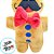 Biscoito de Natal com Bigode de Pelúcia - 21cm - 1 unidade - Rizzo - Imagem 3