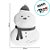 Boneco de Neve Grande de Pelúcia - 43cm - 1 unidade - Rizzo - Imagem 2