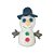 Boneco de Neve de Pelúcia - 24cm - 1 unidade - Rizzo - Imagem 1