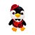 Pinguim de Pelúcia com Roupa Xadrez - 34cm - 1 unidade - Rizzo - Imagem 1