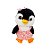 Pinguim de Pelúcia com Vestido -Rosa - 34cm - 1 unidade - Rizzo - Imagem 1