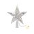 Estrela De Led Luz Amarela - Com Fio Incolor - 18cm - 1 unidade - Rizzo - Rizzo - Imagem 1