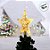 Estrela De Led Luz Amarela - Com Fio Incolor - 22cm - 1 unidade - Rizzo - Rizzo - Imagem 3