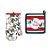 Kit Luva e Pegador Cozinha - Feliz Natal - Verde Branco e Vermelho - 1 unidade - Cromus - Rizzo - Imagem 1