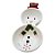 Bandeja Decorativa de Cerâmica de Natal - Boneco de Neve - 23x11cm - 1 unidade - Rizzo - Imagem 3