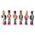 Kit Boneco Soldado Quebra Nozes de Madeira - 12cm - Verde, vermelho e azul - 6 unidades - Rizzo - Rizzo - Imagem 1
