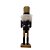 Boneco Soldado Quebra Nozes de Madeira com Tambor - 25cm - Preto e Dourado - 1 unidade - Rizzo - Imagem 4