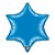 Balão de Festa Microfoil 22" 55cm - Estrela de 6 Pontas Azul Safira - 1 unidade - Qualatex Outlet - Rizzo - Imagem 1