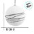 Bola de Natal - Bolinhas Branca e Juta - 10cm - 4 unidades - Cromus - Rizzo - Imagem 2