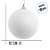 Bola de Natal - Glitter Branco - 10cm - 4 unidades - Cromus - Rizzo - Imagem 2