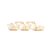 Fita Aramada Arabesco - Branco/Ouro - 3,8cm x 9,14m - 1 unidade - Cromus - Rizzo - Imagem 1