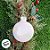 Bola de Natal - Branco Furtacor - 8cm - 3 unidades - Rizzo - Imagem 4