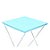Toalha Plástica Cobre Manchas Perolizada - 78 x 78 cm - Azul Candy - 10 unidades - CampFestas - Rizzo - Imagem 1