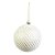 Bola de Natal - Creme com Listras Douradas - 10cm - 4 unidades - Cromus - Rizzo - Imagem 1