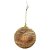 Bola de natal Decorada - Circulos de Glitter Dourado - 10cm - 3 unidades - Rizzo - Imagem 3