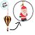 Enfeite de Pendurar de Natal - Balão Dourado com Noel - 19x7cm - 1 unidade - Rizzo - Imagem 3