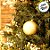 Bola de Natal com Glitter e Fosca - Ouro - 8cm - 4 unidades - Cromus - Rizzo - Imagem 3