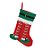 Bota de Natal para Pendurar - Pernas de Elfo Vermelho, Verde, Branco - 40cm - 1 unidade - Cromus - Rizzo - Imagem 1