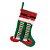 Bota de Natal para Pendurar - Pernas de Elfo Verde, Vermelho, Branco - 40cm - 1 unidade - Cromus - Rizzo - Imagem 1
