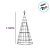 Árvore de Natal Premium - Torre de Metal com Festão - Verde - 6m - 1 unidade - Cromus - Rizzo - Imagem 2