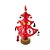 Enfeite de Madeira Árvore de Natal Vermelha - 17,5cm - 1 unidade - Rizzo - Imagem 1