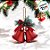 Enfeite para Pendurar Natal - Sino Vermelho com Arranjo - 19cm - 1 unidade - Cromus - Rizzo - Imagem 3