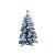 Árvore de Natal Modelo Baunilha Nevada - 50 galhos - 60cm - Ref. RZO412 - 1 unidade - Rizzo - Imagem 1