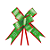 Laço Fácil HO HO HO - Verde/Vermelho - 10 unidades - Cromus - Rizzo - Imagem 1