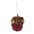 Enfeite de Pendurar - Nozes de Pinha Vinho Glitter - 10x8cm - 1 unidade - Cromus - Rizzo - Imagem 1