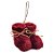 Enfeite de Pendurar de Natal - Botinha de Inverno Vinho - 7,5x8cm - 1 unidade - Rizzo - Imagem 1
