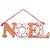 Enfeite Decorativo de Natal - Placa de Pendurar Noel - 23cm - 1 unidade - Cromus - Rizzo - Imagem 1