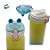 Garrafa Térmica Hello Bear - Amarela - 400ml - 1 unidade - Rizzo - Imagem 3