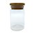 Pote de Vidro Hermético com Tampa de Bambu - 6x10cm - 200ml - 1 unidade - Rizzo - Imagem 1