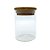 Pote de Vidro Hermético com Tampa de Bambu - 6x8cm - 160ml - 1 unidade - Rizzo - Imagem 1