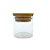 Pote de Vidro Hermético com Tampa de Bambu - 5x5cm - 50ml - 1 unidade - Rizzo - Imagem 1