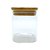 Pote de Vidro Hermético com Tampa de Bambu - 8x12cm - 525ml - 1 unidade - Rizzo - Imagem 1