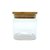 Pote de Vidro Hermético com Tampa de Bambu - 8x8cm - 325ml - 1 unidade - Rizzo - Imagem 1