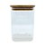 Pote de Vidro Hermético com Tampa de Bambu - 10x12cm - 800ml - 1 unidade - Rizzo - Imagem 1
