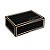 Caixa Retangular Realce - Preto e Ouro - 1 unidade - Cromus - Rizzo - Imagem 1