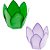 Forminha Para Doces Finos - Monaco - Cha Revelação Lilás/Verde - 50 unidades - Decora Doces - Rizzo - Imagem 1