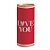 Lata para Presente Rígida - Love You  - 1 unidade - Cromus - Rizzo - Imagem 1