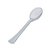 Colher Prata de Sobremesa Clássica Descartável Premium 13cm - 10 unidades - Rizzo - Imagem 1