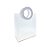 Sacola Transparente Fosca PVC com Alça Redonda de Couro Branca -  18x16x8cm - 1 unidade - Artlille - Rizzo - Imagem 1
