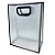 Sacola Transparente PVC com Alça - Preta - 40x30x12cm - 1 unidade - Rizzo - Imagem 1